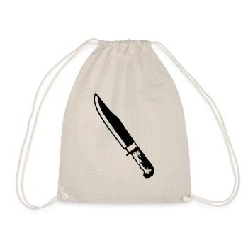 knife - Drawstring Bag - nature - Front