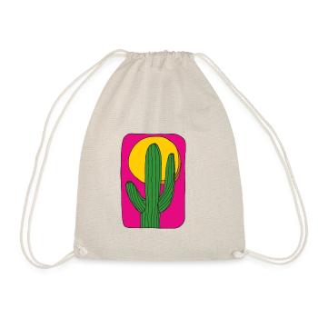 Cactus Mexico Sun - Drawstring Bag - nature - Front