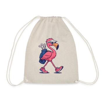 Rose Golfing Flamingo Drôle Fun Cadeau de Golf d’été - Sac de sport léger - nature - Devant