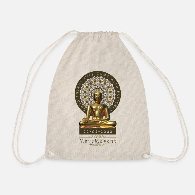 Buddha Patience - Drawstring Bag - nature