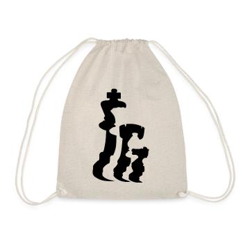 Chess pieces - Drawstring Bag - nature - Front