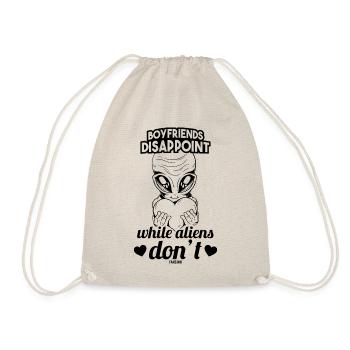 Fille Alien Heart Love Funny Dicton - Sac de sport léger - nature - Devant