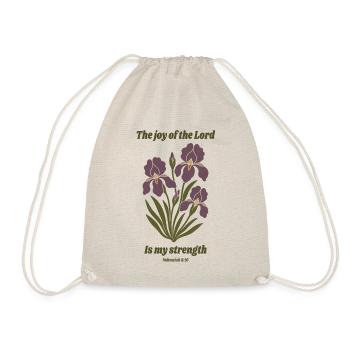 Die Freude des Herrn – Iris-Blumendesign - Turnbeutel - Natur - Vorne