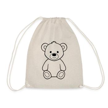 Teddybär - Turnbeutel - Natur - Vorne