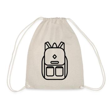 Backpack - Drawstring Bag - nature - Front