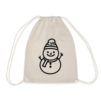 Snowman - Drawstring Bag - nature - Front