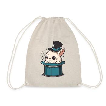 Lapin fantasque dans un chapeau de magicien : un enchantement - Sac de sport léger - nature - Devant