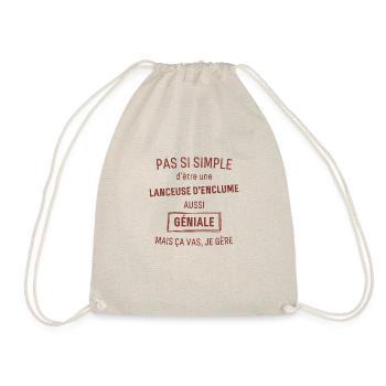 Lanceuse d'enclume GÉNIALE rouge brunâtre foncé - Sac de sport léger - nature - Devant