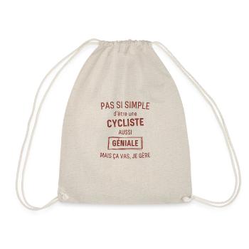 Cycliste GÉNIALE rouge brunâtre foncé - Sac de sport léger - nature - Devant