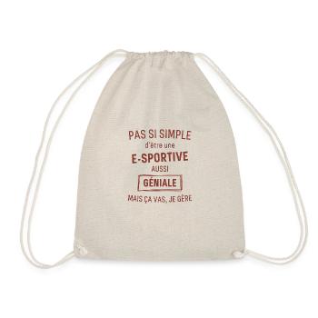E Sportive GÉNIALE rouge brunâtre foncé - Sac de sport léger - nature - Devant
