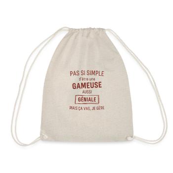 Gameuse GÉNIALE rouge brunâtre foncé - Sac de sport léger - nature - Devant