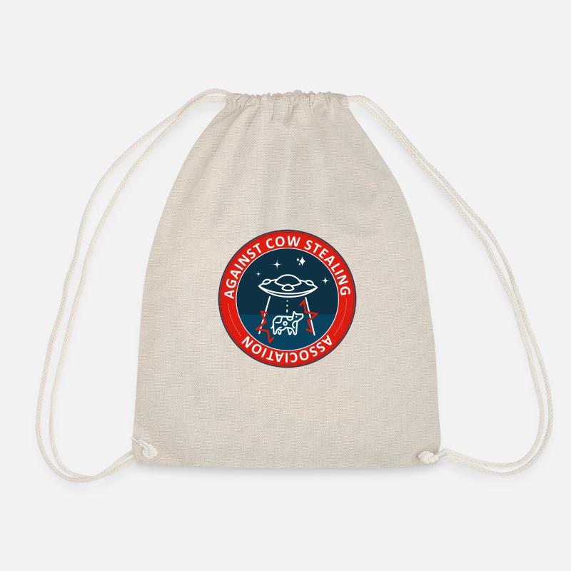 COW STEALING - Drawstring Bag - nature