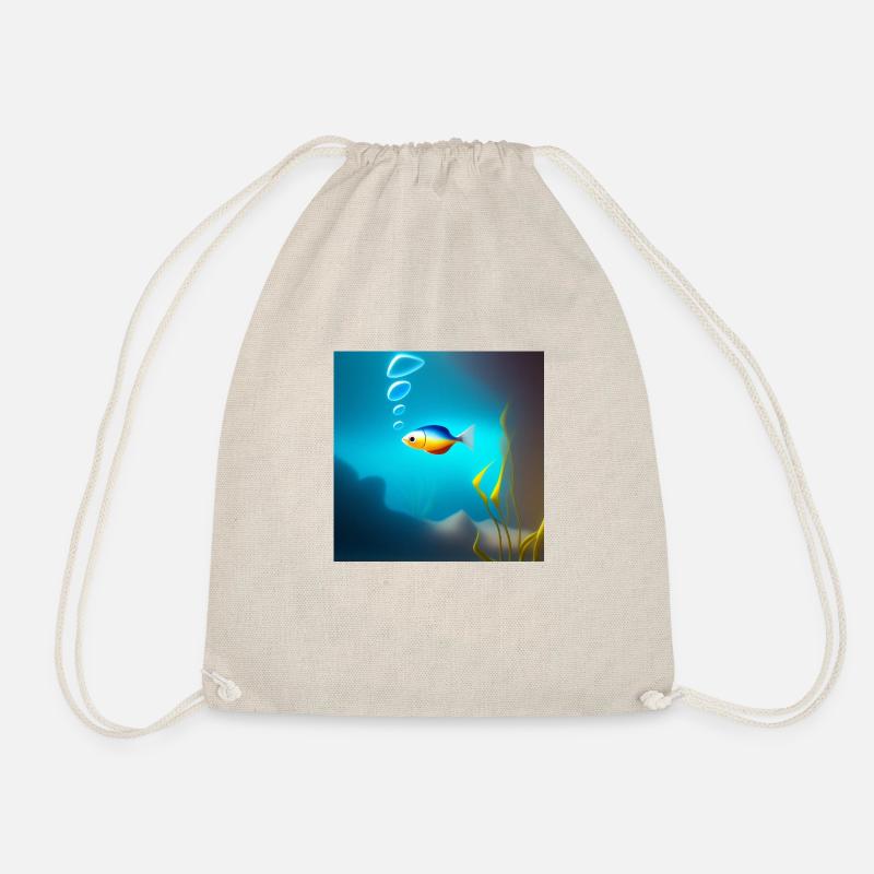 Fisch - Turnbeutel - Natur