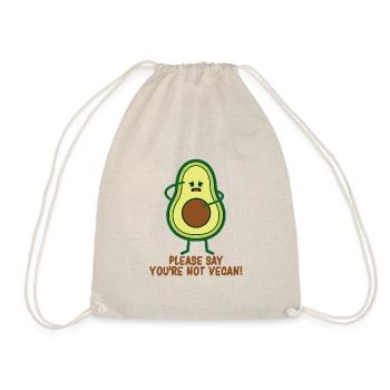 AVOCADO S'il vous plaît, dites que vous n'êtes pas végétalien! - Sac de sport léger - nature - Devant