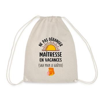 maîtresse en vacances cadeau maîtresse - Sac de sport léger - nature - Devant