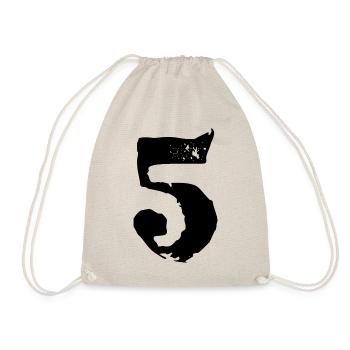 5 Number jersey - Drawstring Bag - nature - Front