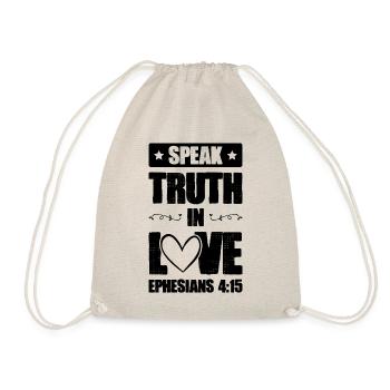 Bible Love Verses - Drawstring Bag - nature - Front