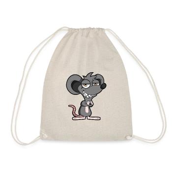 Laughing mouse - Drawstring Bag - nature - Front