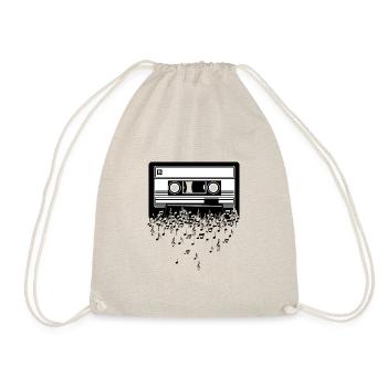 Cassette de musique Retro Vintage 80s 90s Gift - Sac de sport léger - nature - Devant