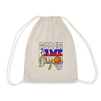 Philippines Filipino Flag Basketball I Gift - Drawstring Bag - nature - Front