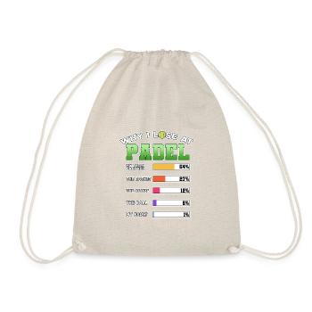 Raquette de padel Tennis Sport I Cadeau - Sac de sport léger - nature - Devant