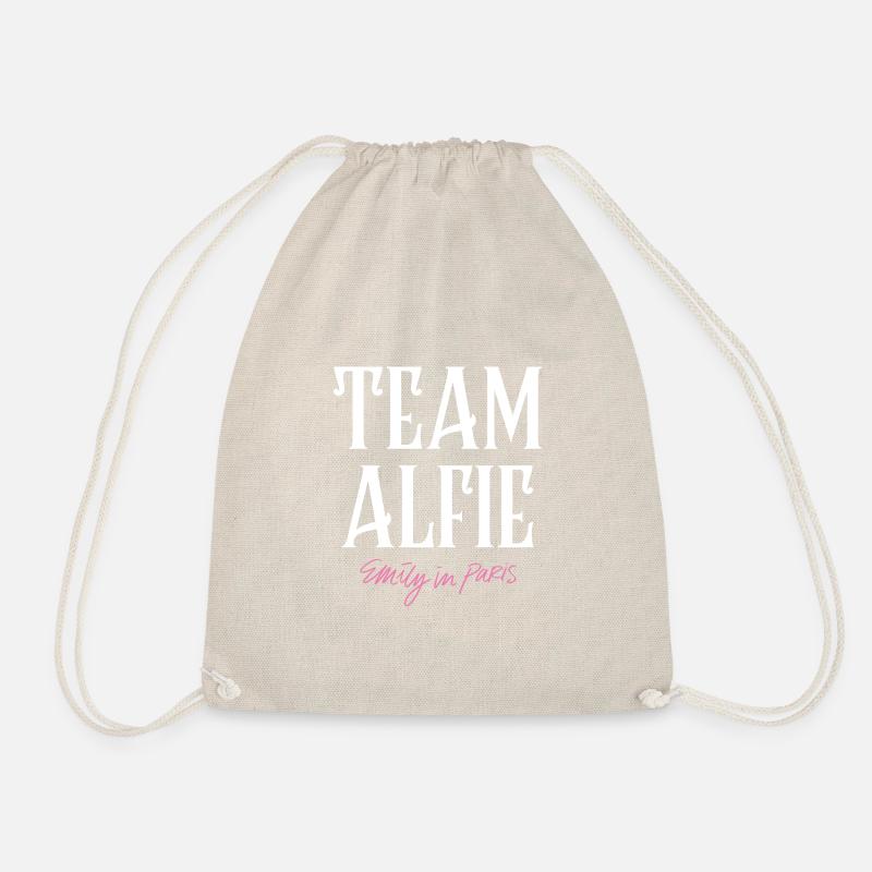Emily In Paris Team Alfie - Drawstring Bag - nature