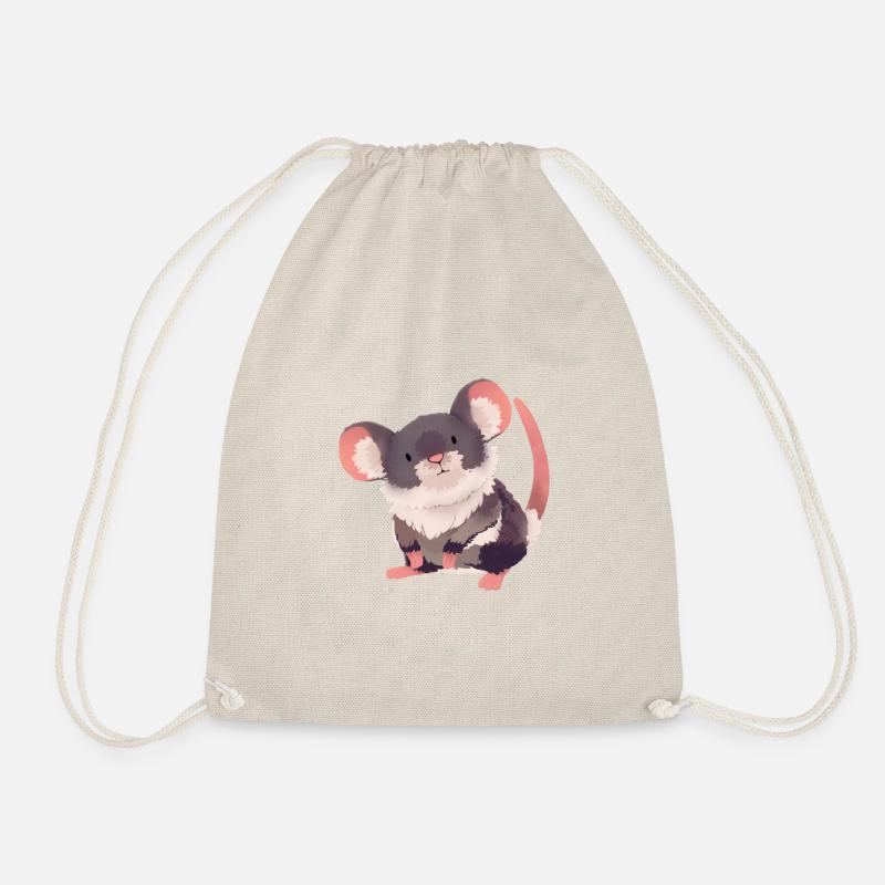 Maus Illustration - Turnbeutel - Natur