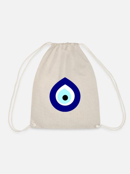 Nazar Boncuk - Blaues Auge - Turnbeutel - Natur