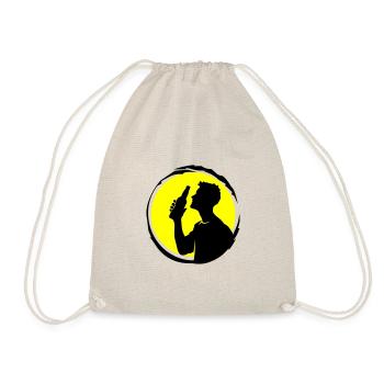 Bière buvant silhouette fête - Sac de sport léger - nature - Devant