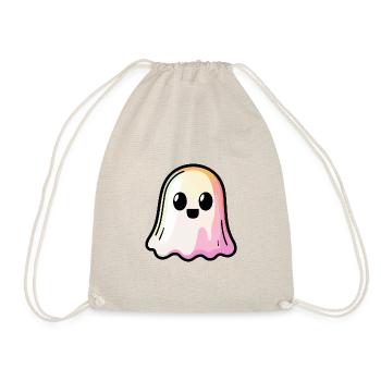 Geist Halloween Süß - Turnbeutel - Natur - Vorne