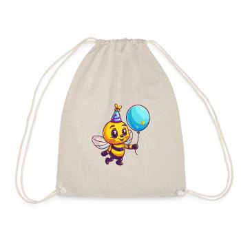 Bee Birthday Baby - Drawstring Bag - nature - Front