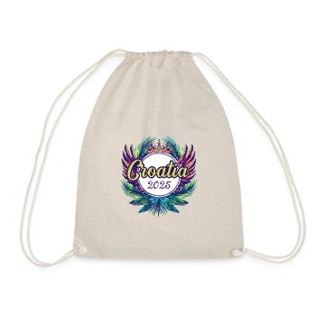 Croatia 2025 Team - Drawstring Bag - nature - Front