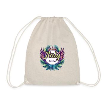 Italy 2025 Team - Drawstring Bag - nature - Front