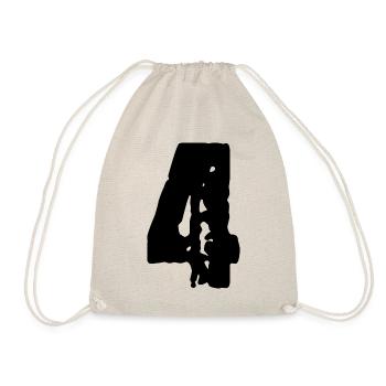 Maillot numéro 4 - Sac de sport léger - nature - Devant