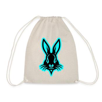 Hase Osterhase Kopf Ostern - Turnbeutel - Natur - Vorne