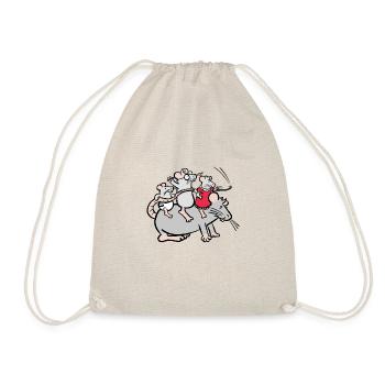 Donkey ride - Drawstring Bag - nature - Front