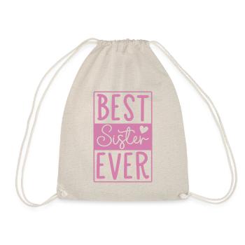 Best Sister - Drawstring Bag - nature - Front