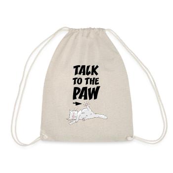 Parle à ma patte ! - Sac de sport léger - nature - Devant