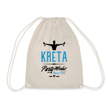 kreta party modus design - Turnbeutel - Natur - Vorne