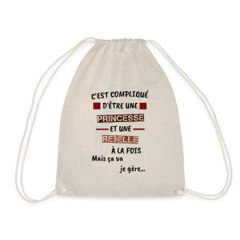 Princesse - Sac de sport léger - nature - Devant