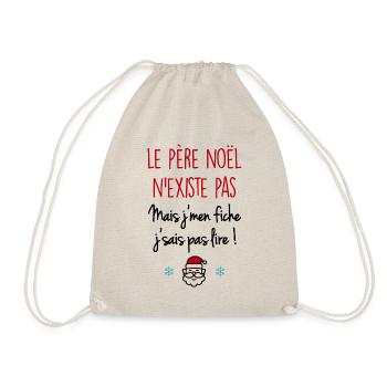 Le Père Noël n'existe pas - Sac de sport léger - nature - Devant