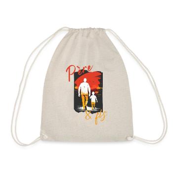 père et fils/dad fête des pères - Sac de sport léger - nature - Devant