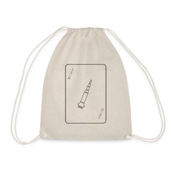 Rocket Card - Drawstring Bag - nature - Front
