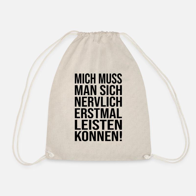 Lustiger Spruch Witzig Humor Geschenkidee - Turnbeutel - Natur