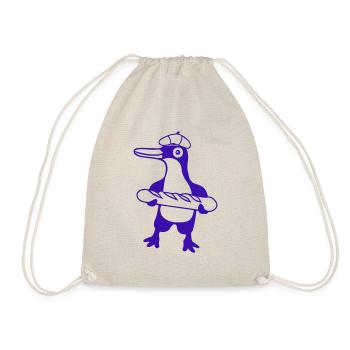 Pingouin Baguette Française Paris France Mignon - Sac de sport léger - nature - Devant