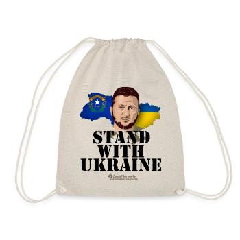 Ukraine Unterstützer Merch Nevada Selenskyj - Turnbeutel - Natur - Vorne