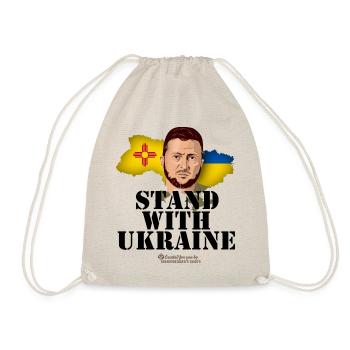 Ukraine Zelenskyj New Mexico Stand with Ukraine - Drawstring Bag - nature - Front