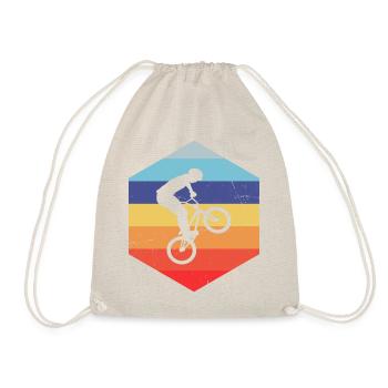 bmx Herren Damen bmx jungen Radfahren Bike - Turnbeutel - Natur - Vorne