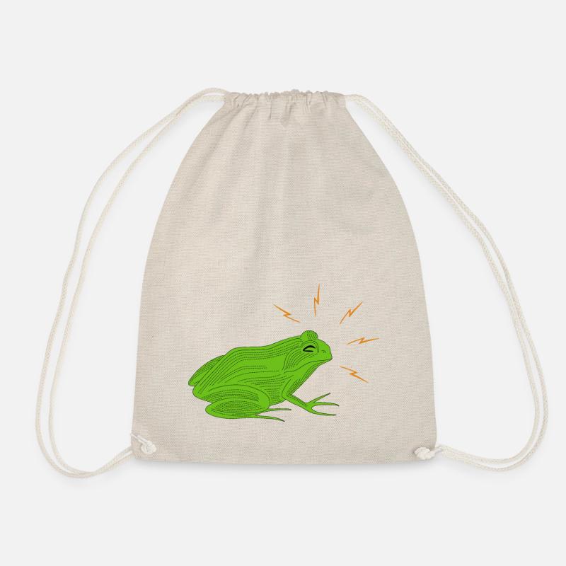 Frog - Drawstring Bag - nature