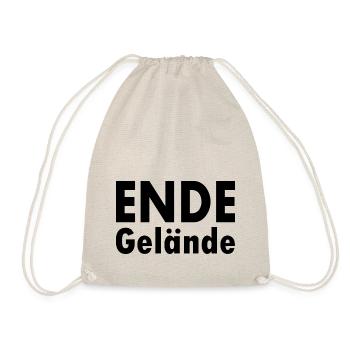 Ende gelände - Turnbeutel - Natur - Vorne